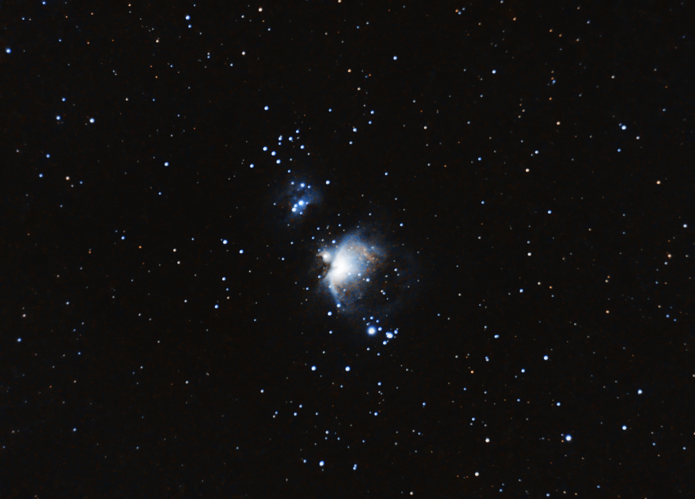 Orion's nebula and Running man