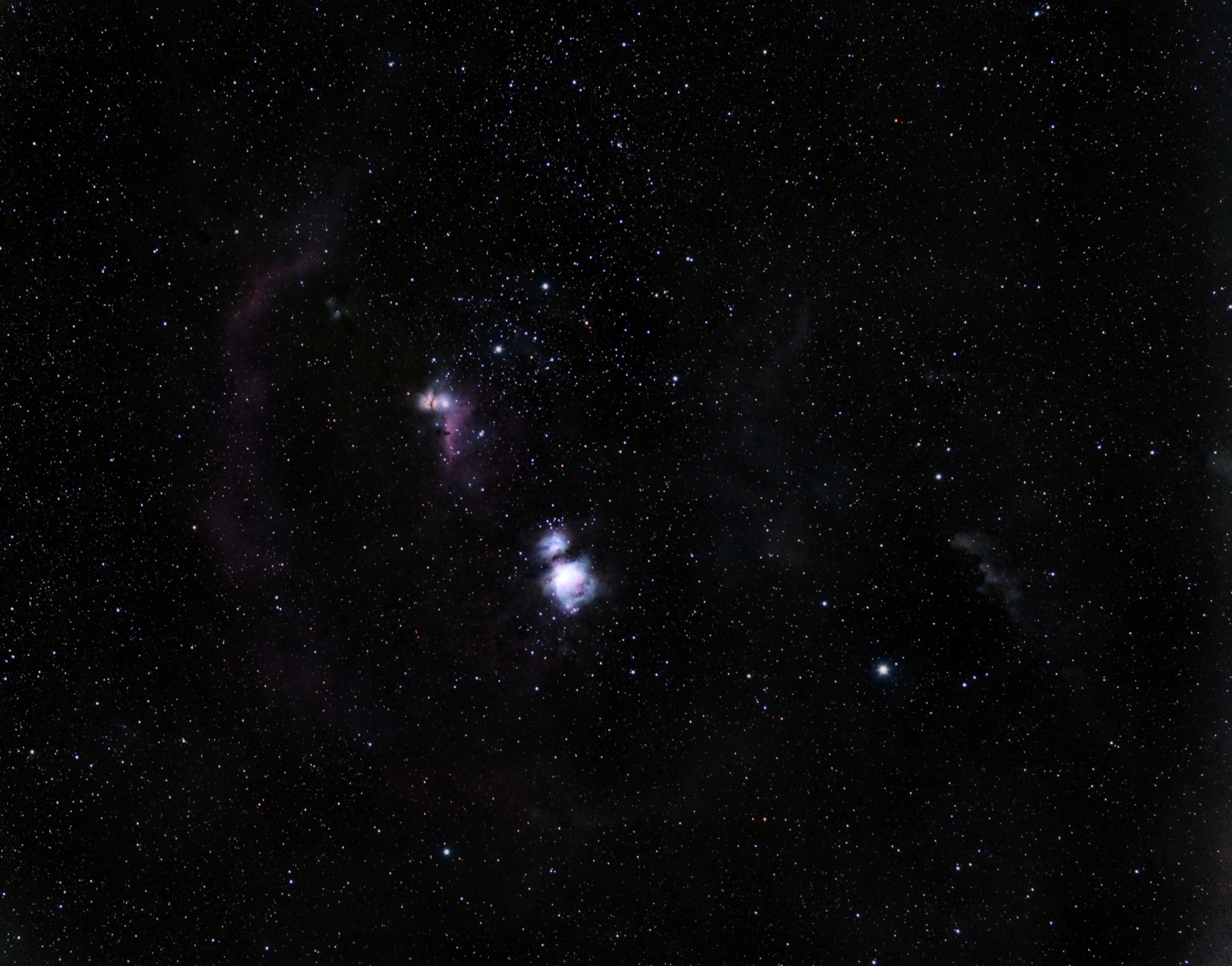 Orion molecular cloud complex captured with a Nikon D3400
